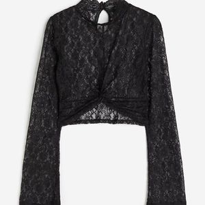 H&M Lace Cropped Top, Worn Once